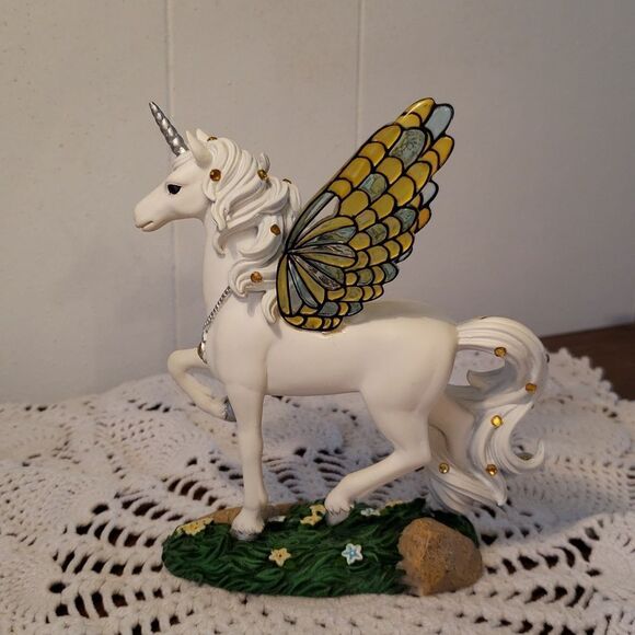 Hamilton Collection "Citrine Elegance" - Jeweled Reflections Unicorn Collection - Picture 1 of 5